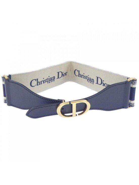 Dior Embroidery Belt Belts Gold